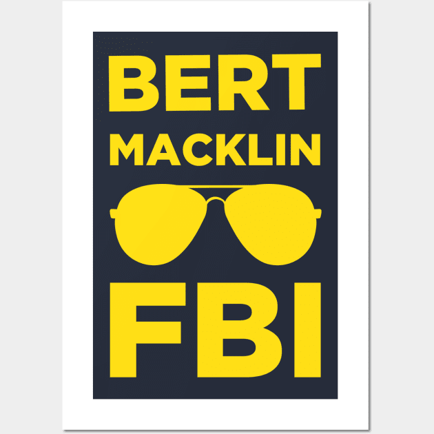 Bert Macklin: FBI Wall Art by Craftee Designs